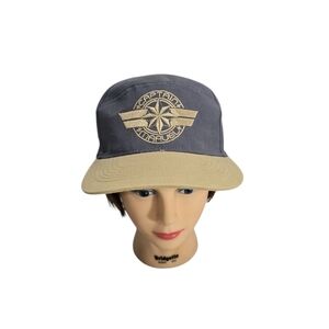 Captain Marvel Hat Spell Out Logo Movies Comic Book Snap Back Baseball Cap